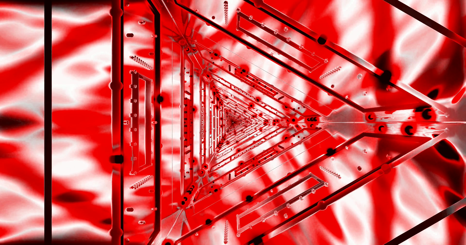 Crimson Triangle Tunnel پردهٔ نگهبان 4K UHD 60fps تصویر زمینهٔ زنده