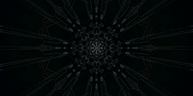 تونل نئونی کالیدوسکوپ ماندالا VJ Loop 2:1 Univisium 60fps Screensaver