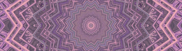 VJ Loop تونل نئونی بنفش ستاره کالیدوسکوپ 32:9 فوق پهن 60fps محافظ صفحه نمایش