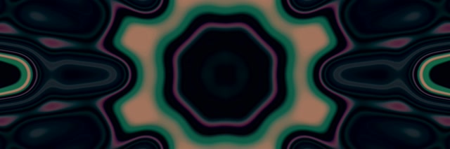 تونل نئون ماندالای ستاره VJ Loop 3:1 Triple Wide 60fps محافظ صفحه