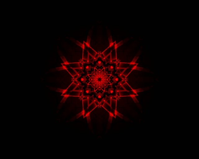 تونل نئون ماندالای ستاره قرمز VJLoops 5:4 صنعتی 60fps محافظ صفحه