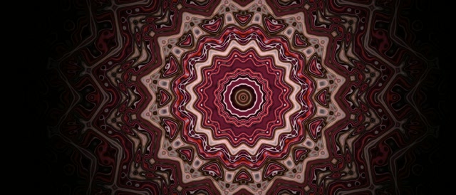 تونل نئون فرکتال ستاره ماندالا VJ Loop 21:9 فراگسترده 60fps محافظ صفحه