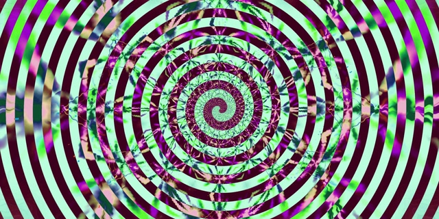 تونل نئون گرداب مارپیچی چرخان VJ Loop 2:1 Univisium 60fps محافظ صفحه