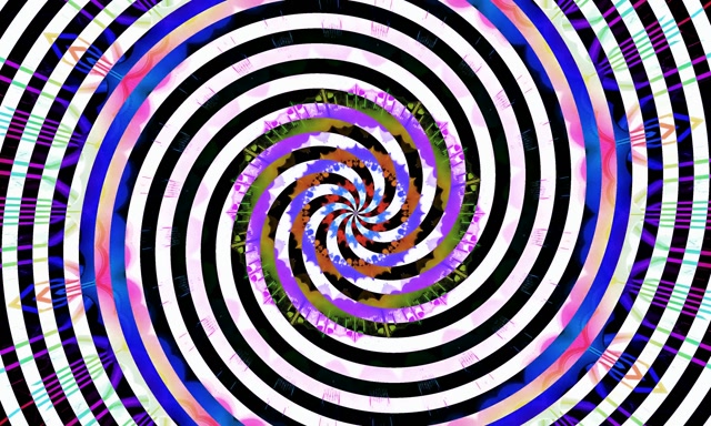 تونل نئون چرخش هیپنوتیک VJ Loop 5:3 پهن 60fps محافظ صفحه