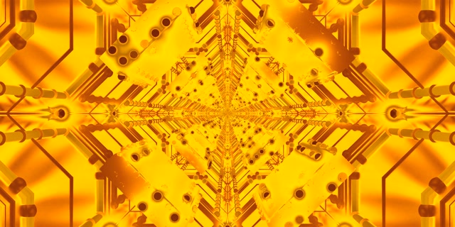 Golden تونل نئون Screensaver PC 2:1 Univisium 60fps Vj Loop