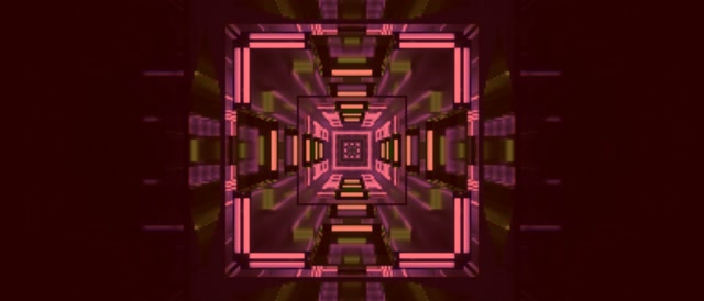 32:9 Ultrawide | 60fps Neon Tunnel Screensaver - Pulsating Pink Diamond Vortex VJ Loop