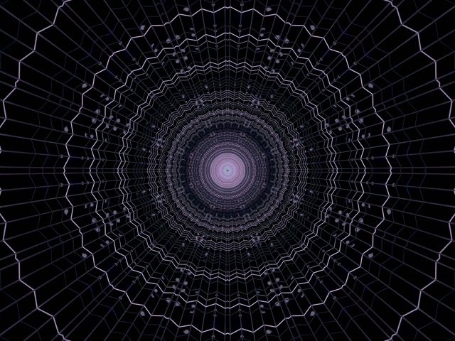 VJ Loop تونل نئون بنفش تار عنکبوت گردباد 4:3 classic 60fps محافظ صفحه