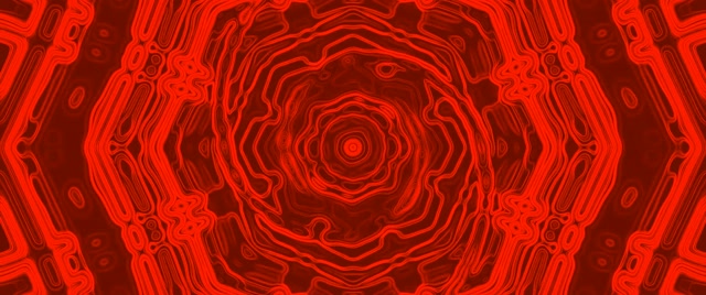 تونل نئون قرمز کالیدوسکوپ گردباد VJ Loop 2.39:1 Cinemascope 60fps محافظ صفحه