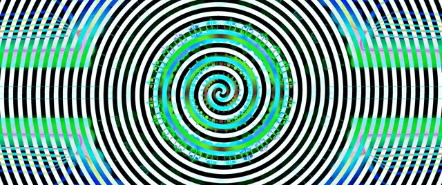 تونل نئون گرداب مارپیچ هیپنوتیک سیاه سفید محافظ صفحه 2.39:1 Cinemascope 60fps VJ Loop