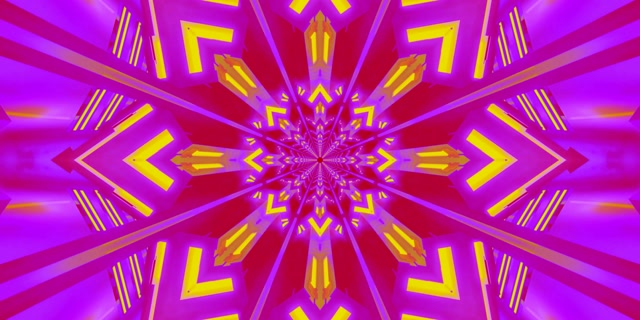 تونل نئون کالیدوسکوپ انفجار ستاره 2:1 Univisium 60fps محافظ صفحه Vj Loop