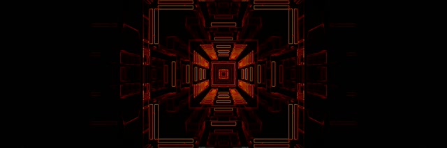 Red Neon Tunnel Vortex 3:1 Triple Wide 60fps Screensaver VJ Loop
