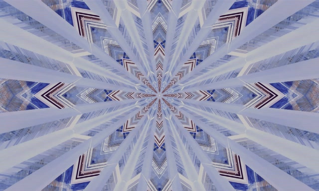تونل نئون آبی Kaleidoscope Screensaver 5:3 Wide 60fps VJ Loop