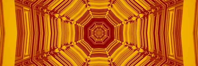 تونل نئون گردابه هشت‌ضلعی 3:1 سه‌گانه پهن 60fps محافظ صفحه VJ Loop