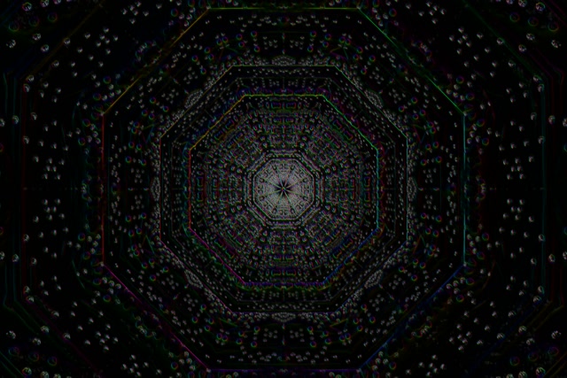 Neon Tunnel Spiraling Octagon Vortex VJ Loop 60fps 3:2 Screensaver