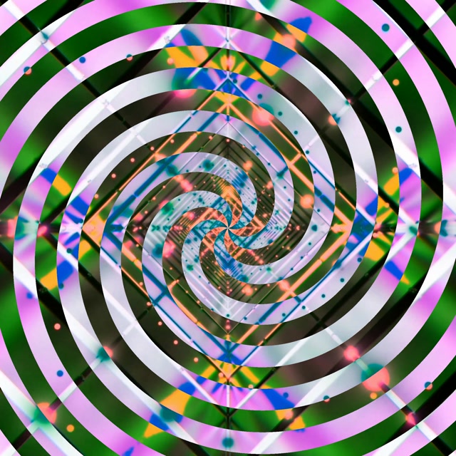 تونل نئونی مارپیچ گردباد 1:1 Square 60fps Screensaver VJ Loop