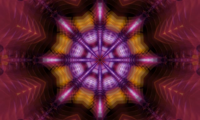 Pulsating Neon Tunnel Kaleidoscope VJ Loop 5:3 Wide 60fps Screensaver