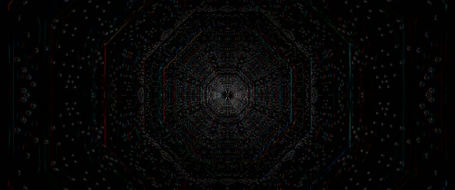 Pulsating Hexagon Neon Tunnel VJ Loop 2.39:1 Cinemascope 60fps Screensaver