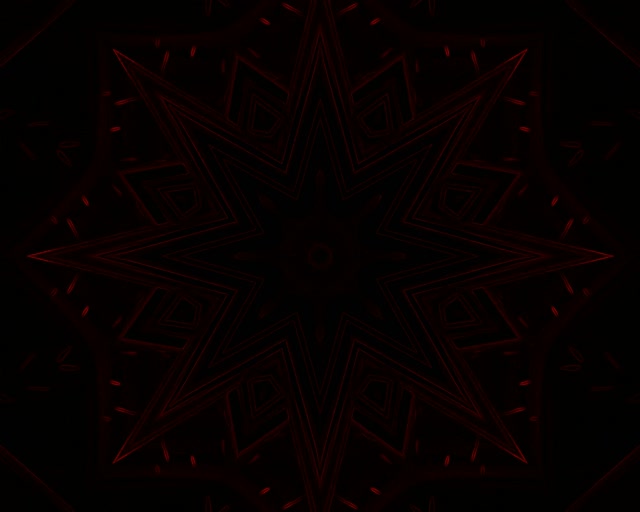 تونل نئون قرمز ماندالای ستاره VJLoops 5:4 صنعتی 60fps محافظ صفحه