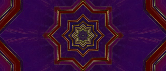 تونل نئون ستاره گردابه 21:9 فراعرض 60fps محافظ صفحه VJ Loop