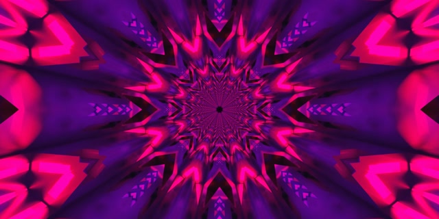 تونل نئون انفجار ستاره کالیدوسکوپ VJ Loop 2:1 Univisium 60fps محافظ صفحه