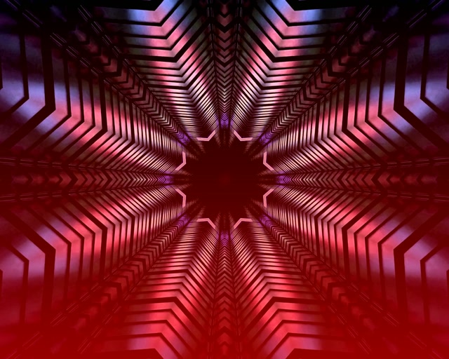 تونل نئون کالیدوسکوپ گردباد ستاره VJ Loop 5:4 صنعتی 60fps محافظ صفحه