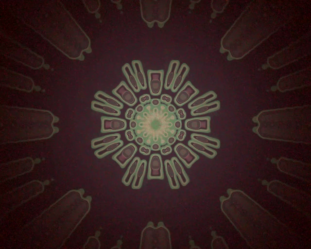 تونل نئون انفجار ماندالا Vj Loop 5:4 صنعتی 60fps محافظ صفحه