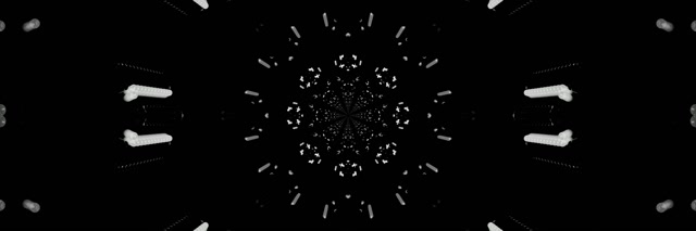 تونل نئون انفجار کالیدوسکوپ فرکتال VJ Loop 3:1 Triple Wide 60fps محافظ صفحه