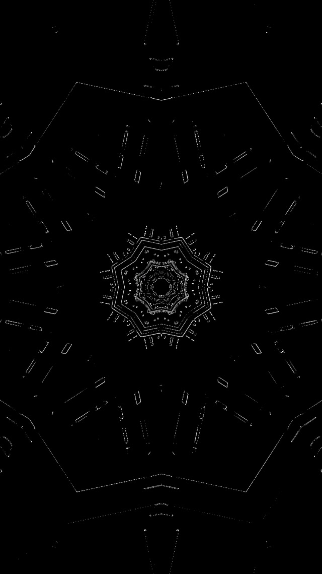 تونل نئون فرکتال هشت ضلع VJ Loop 9:16 Reels 60fps محافظ صفحه