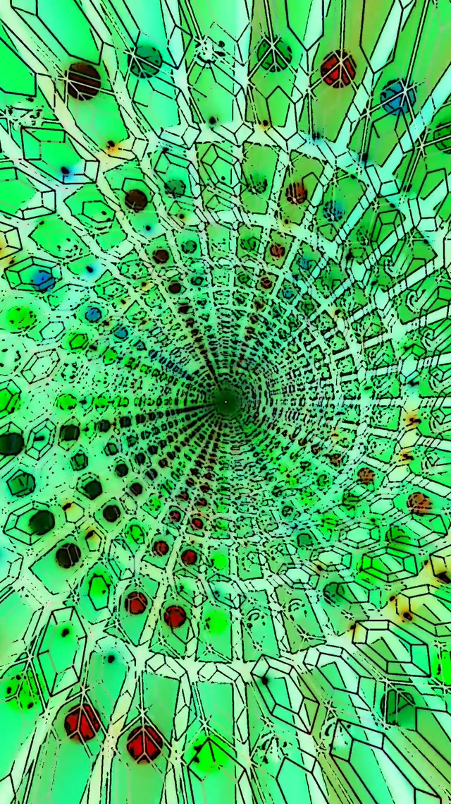 تونل نئون سبز Screensaver 60fps 9:16 Reels VJ Loop PC Laptop