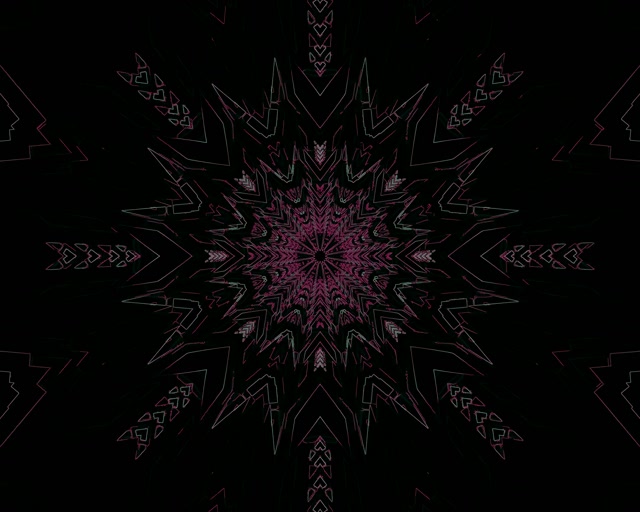 Vj loop تونل نئون ستاره کالیدوسکوپ سرخابی تیره 5:4 industrial 60fps screensaver