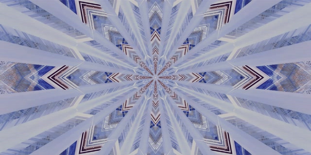 تونل نئون آبی Kaleidoscope Screensaver 2:1 Univisium 60fps VJ Loop PC