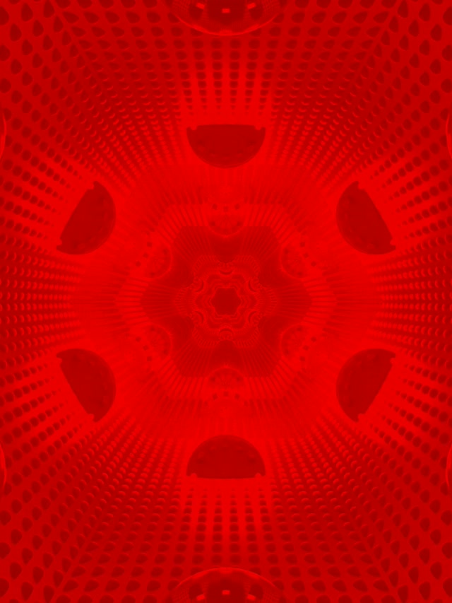 تونل نئون انفجار ستاره قرمز VJ Loop 3:4 iPad پرتره 60fps محافظ صفحه