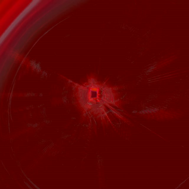 Red Pulsating Neon Tunnel | 1:1 Square 60fps Screensaver VJ Loop