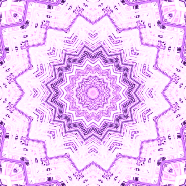 Violetti Neon Tunneli Mandala Tähti näytönsäästäjä 1:1 neliö 60fps VJ Loop