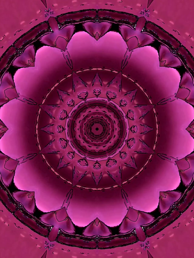 Vaaleanpunainen Magenta Neon-tunneli Kukka Näytönsäästäjä 3:4 iPad Portrait 60fps VJ Loop