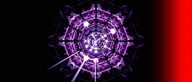 Violetti Neon Tunneli Näytönsäästäjä 21:9 Ultrawide 60fps VJLoops PC Kannettava