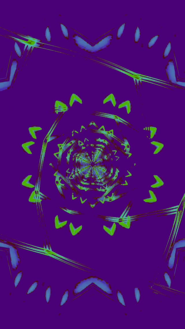 Neon Tunnel Star Mandala 9:16 Reels 60fps Screensaver Vj Loop