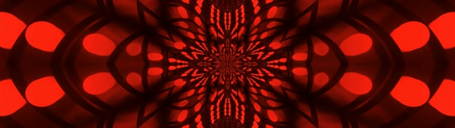 Red Fractal Kaleidoscope Neon Tunnel 32:9 Super Ultrawide 60fps Screensaver Vj Loop
