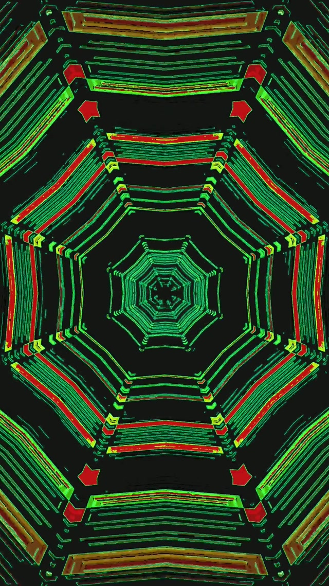 Vihreä Red Neon Tunnel Screensaver 60fps 9:16 Reels VJ Loop PC Laptop