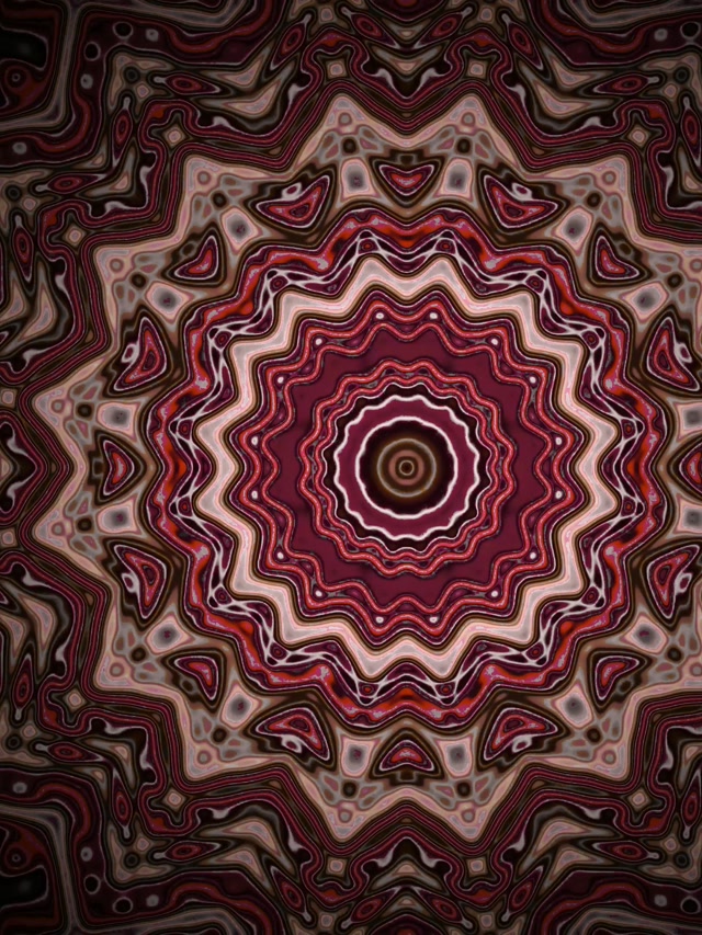 Neon-tunneli Kaleidoskooppi Tähti Räjähdys VJ Loop 3:4 iPad Portrait 60fps Näytönsäästäjä