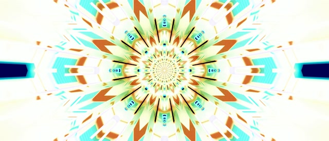 VJ Loop Neon Tunneli Kaleidoskooppi Tähtipurkaus 21:9 Ultrawide 60fps Näytönsäästäjä