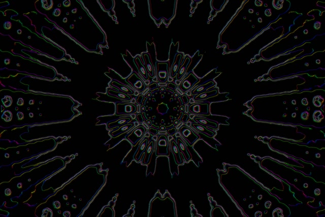 Neon Tunnel Radiant Kaleidoscope Burst VJ Loop 3:2 Surface 60fps Screensaver
