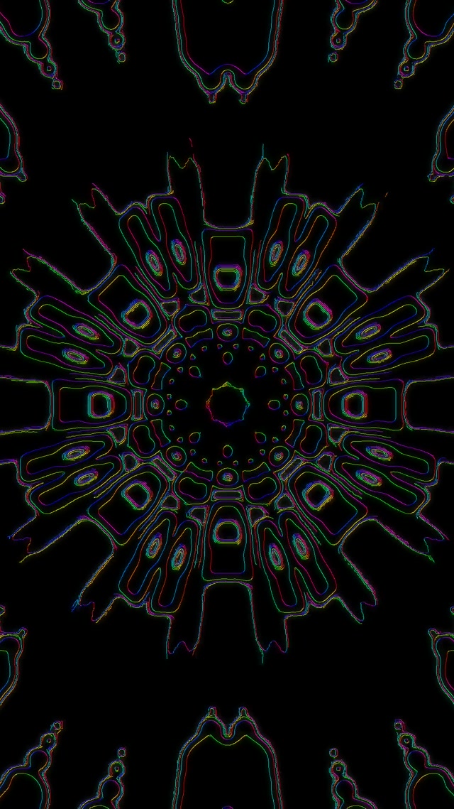 Neon Tunnel Kaleidoscope Burst | 9:16 Reels 60fps VJ Loop Screensaver