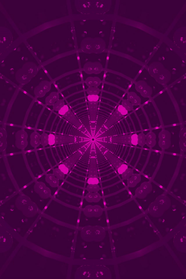 Neon Tunneli Violetti Hämähäkinverkko Vj Loop 2:3 Valokuva Pysty 60fps Näytönsäästäjä