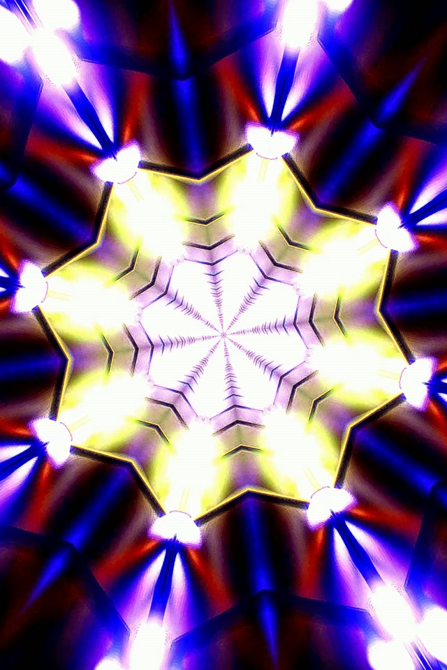 Neon Tunneli Kaleidoskooppi Tähtipurkaus VJ Loop 2:3 Photo Portrait 60fps Näytönsäästäjä