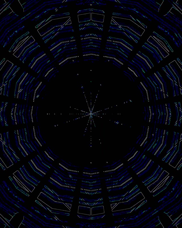 Neon Tunnel Diamond Vortex VJ Loop 4:5 Instagram 60fps -näytönsäästäjä