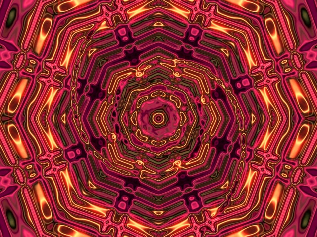 VJ Loop Neon Tunnel Crimson Octagon Vortex Näytönsäästäjä 4:3 Classic 60fps
