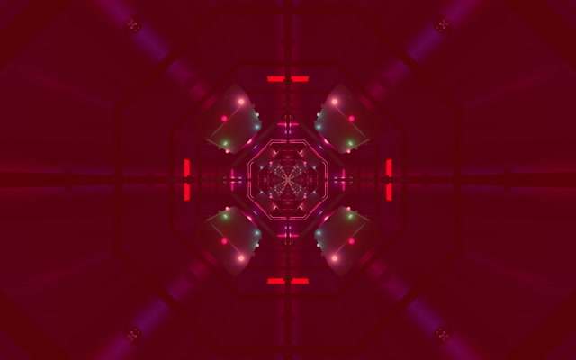 Neon Tunneli Kahdeksankulmainen VJ Loop 60fps 16:10 Macbook Näytönsäästäjä