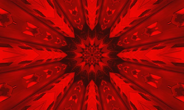 Punainen Neon Tunneli Kaleidoskooppi Näytönsäästäjä 5:3 Leveä 60fps VJ Loop PC