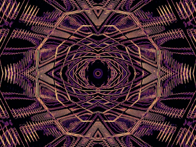 Neon-tunneli Kaleidoskooppi Mandala VJ Loop 4:3 Classic 60fps Näytönsäästäjä